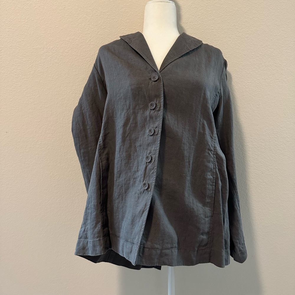 Eileen Fisher Heavy linen cardigan
